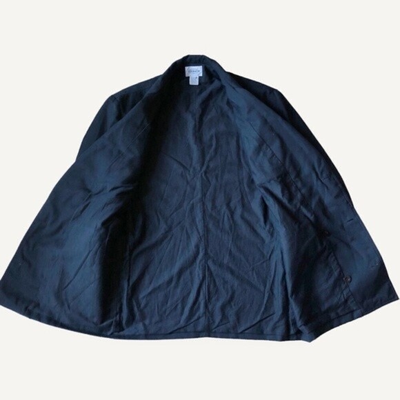 𝅺80s Marithe Francois Girbaud Military Jacket Blazer Black Grunge Mens M - Picture 8 of 13